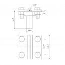 Держатель круглого проводника болтовой